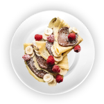 Banana & Strawberry Crepe 