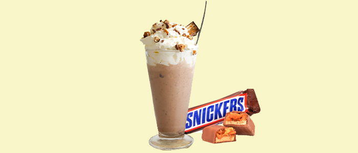 Snickers Chocolate Bar Milkshake 