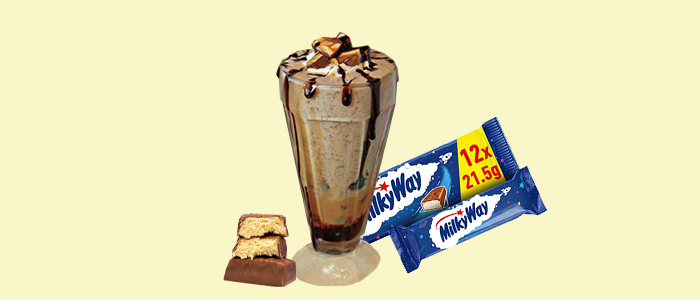Milky Way Chocolate Bar Milkshake 