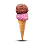 2 Scoops Traditional Cone 