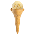1 Scoop Teddy Cone 