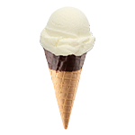 1 Scoop Chocolate Dipped Cone 