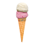 2 Scoops Sprinkle Cones 