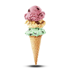 3 Scoops Tub Of Ice Cream 